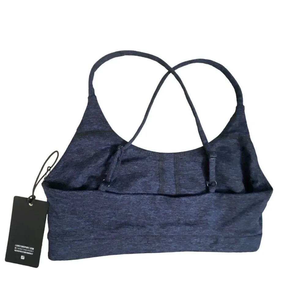 Lanston Sport Women Blue Sport Bra Small New